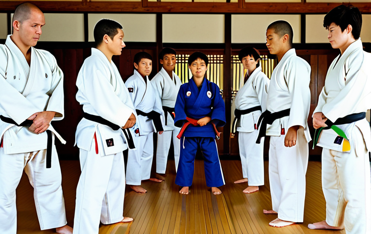 유도 강습 가격 비교 - Instructor Demonstrating a Technique**

"A seasoned Judo instructor, fully clothed in a clean and we...