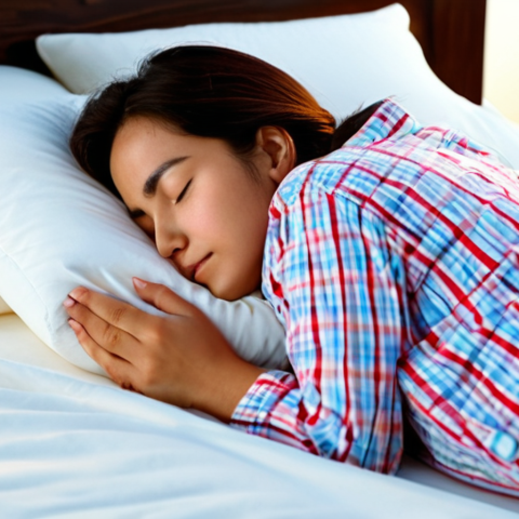 유도 선호 매트 브랜드 - Memory Foam Comfort**

"A woman comfortably sleeping on a memory foam mattress, fully clothed in paj...