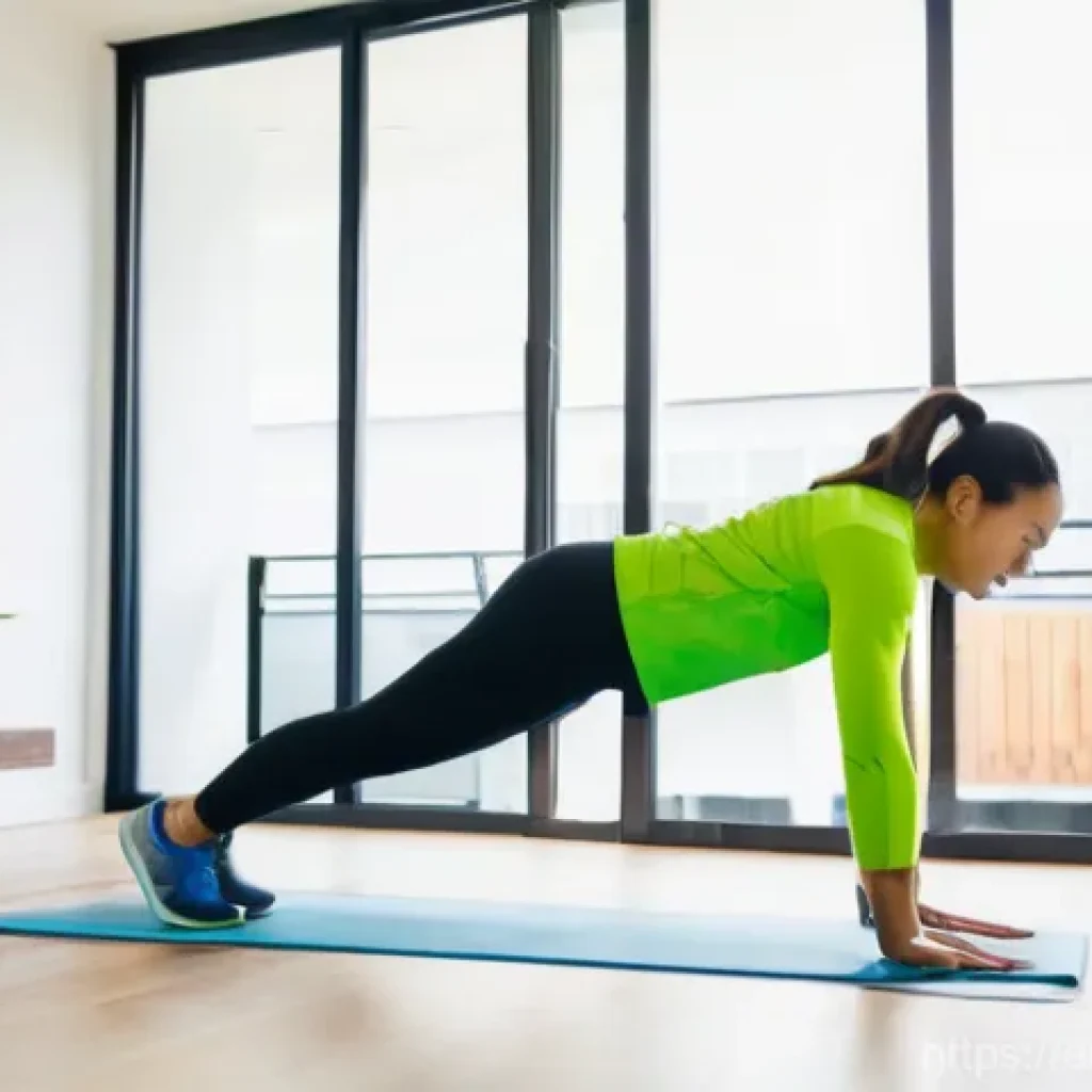 유도 훈련 동영상 무료 사이트 - **Dynamic Home HIIT Workout:** A vibrant, energetic individual, appearing to be in their late 20s to...