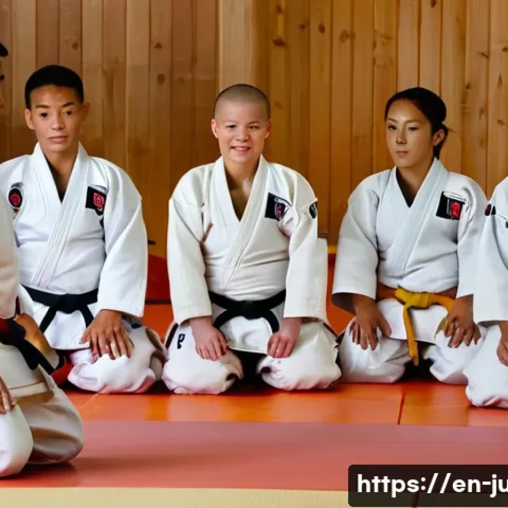 유도 벨트 단계별 설명 - **A Beginner's First Step: The White Belt Ceremony**
    A young adult, perhaps in their late teens ...
